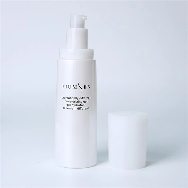 white cosmetic bottles